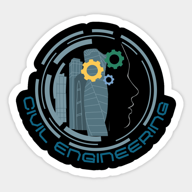 Civil engineering symbol Sticker by Yenz4289